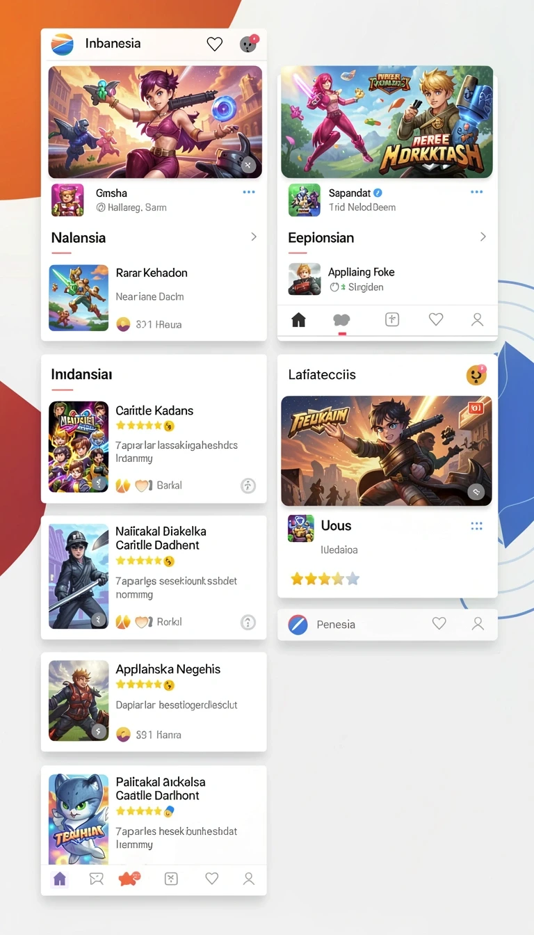 Beragam pilihan permainan menarik dalam aplikasi Cara Download dan Instal 5zk di Android.